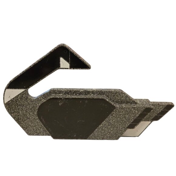 Canadian Goose Sculpture Art Deco Style Black Gray 11 inch Bird Home Decor - Picture 2 of 16